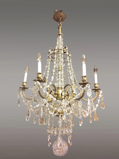Antique chandelier in Louis XV style