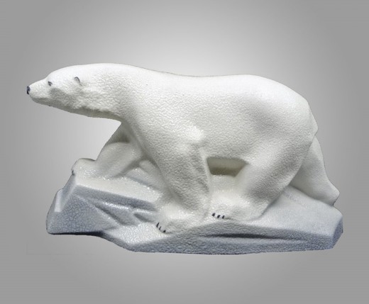 Antique sculpture "Polar bear"