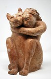 Sculpture "Woman with a Cat"