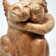 Скульптура "Женщина с кошкой"
