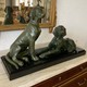 Антикварная скульптура "Две собаки"