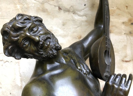 Antique sculpture "Musician"