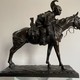 Antique sculpture "Soldier on horseback"