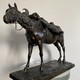 Antique sculpture "Soldier on horseback"