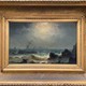 Antique pair paintings "Storm and Calm"