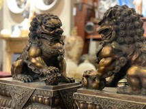 Antique paired sculptures "Fo Dogs" Antique paired sculptures "Fo Dogs"