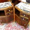 Antique twin bedside tables