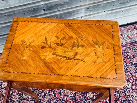 Antique ladies' needlework table