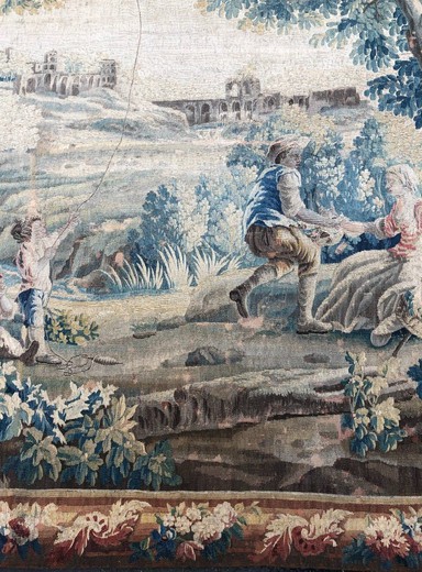 Antique tapestry "Children"