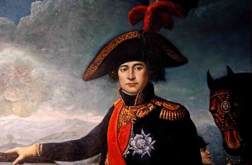 Antique portrait "Marshal Serurier"