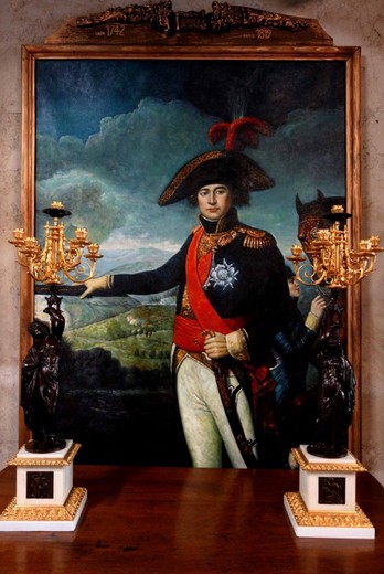 Antique portrait "Marshal Serurier"