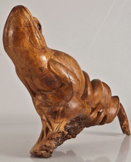 Антикварная скульптура "Лягушка"