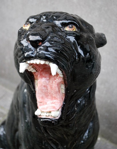 Антикварная скульптура «Пантера»