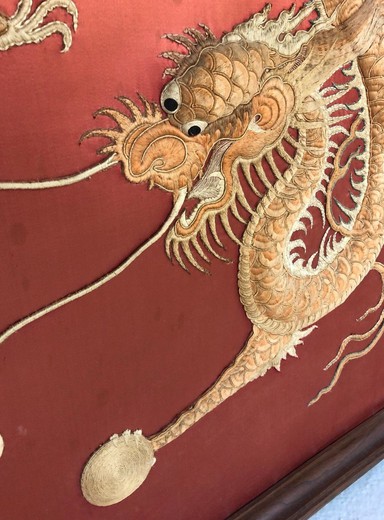 Antique panel "Dragon"