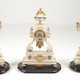 Antique mantel clock with candelabras