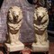 Antique pair sculptures "Lions"