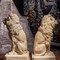 Antique pair sculptures "Lions"