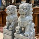 Antique pair sculptures "Fo Dogs"
