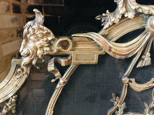 Antique Louis XVI fireplace screen