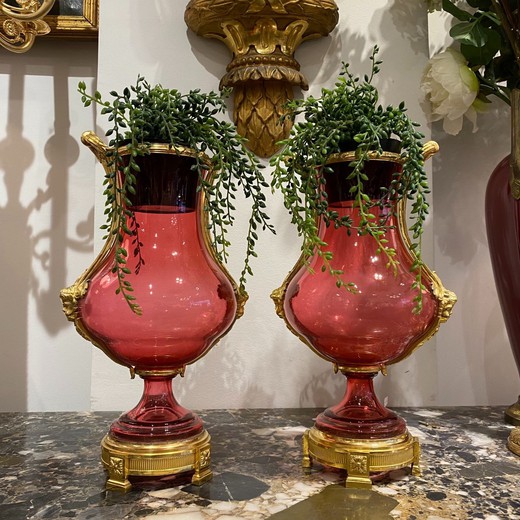 Paired vases in the style of Louis XVI