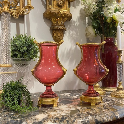 Paired vases in the style of Louis XVI