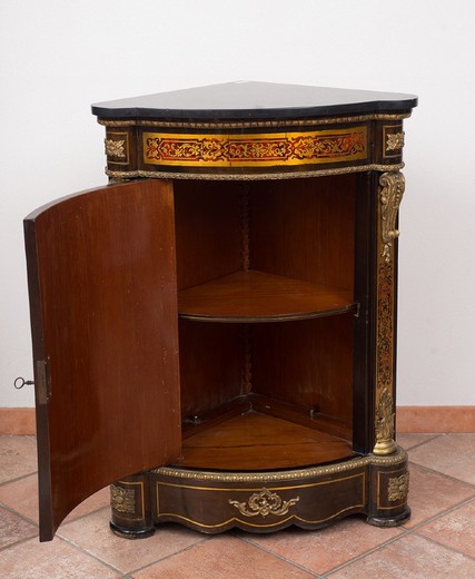 Boulle corner cabinet