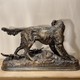 Antique sculpture "Hunting for a hare"