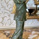 Антикварная скульптура "Пьеро с мандолиной"
