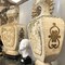 Antique twin bone vases