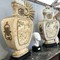 Antique twin bone vases