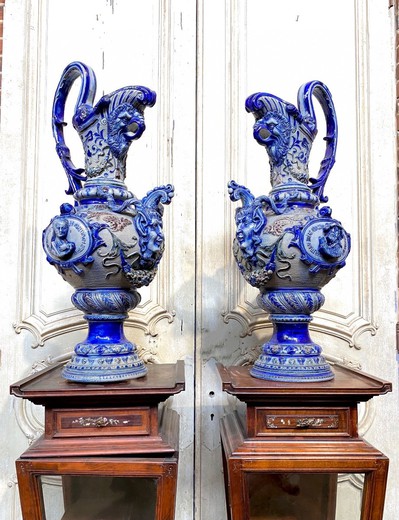 Antique pair jugs