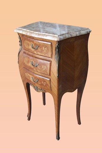 Antique twin bedside tables