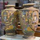 Antique pair vases Satsuma