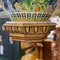 Antique pedestals with vases