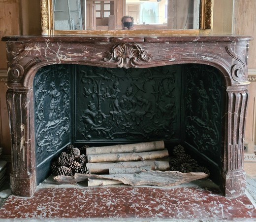 Antique fireplace portal