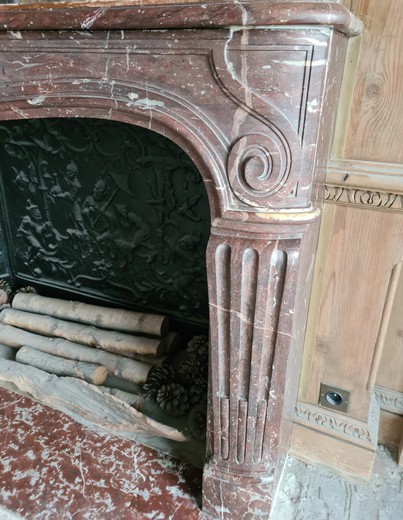 Antique fireplace portal