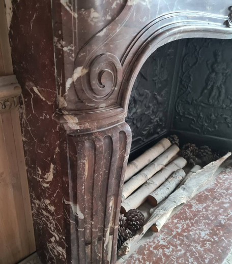 Antique fireplace portal