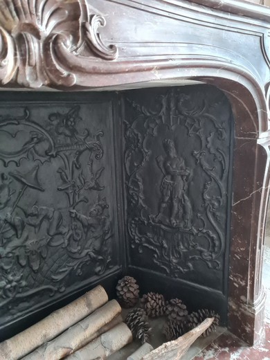 Antique fireplace portal