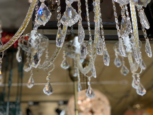 Large crystal chandelier