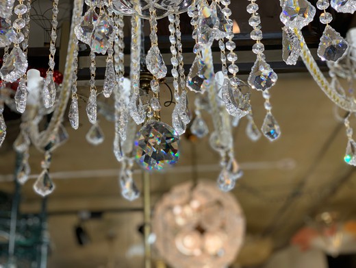 Large crystal chandelier