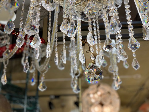 Large crystal chandelier