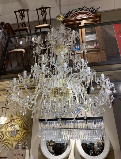 Large crystal chandelier