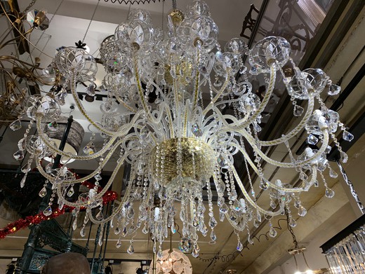 Large crystal chandelier