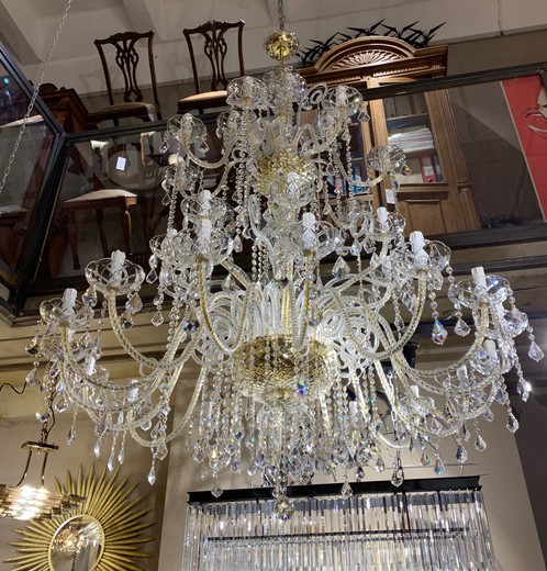 Large crystal chandelier