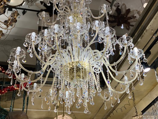 Large crystal chandelier