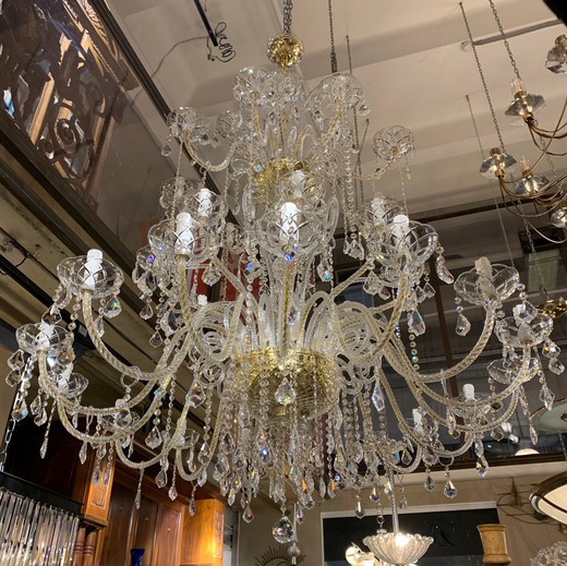 Large crystal chandelier