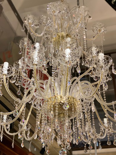 Large crystal chandelier