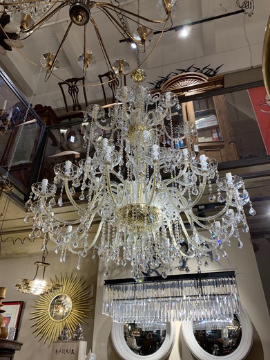 Large crystal chandelier