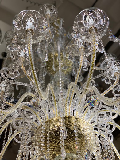 Large crystal chandelier