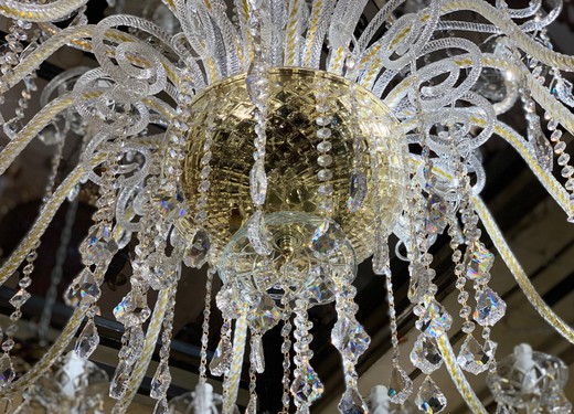 Large crystal chandelier